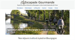 Desktop Screenshot of escapadegourmande.fr