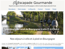 Tablet Screenshot of escapadegourmande.fr